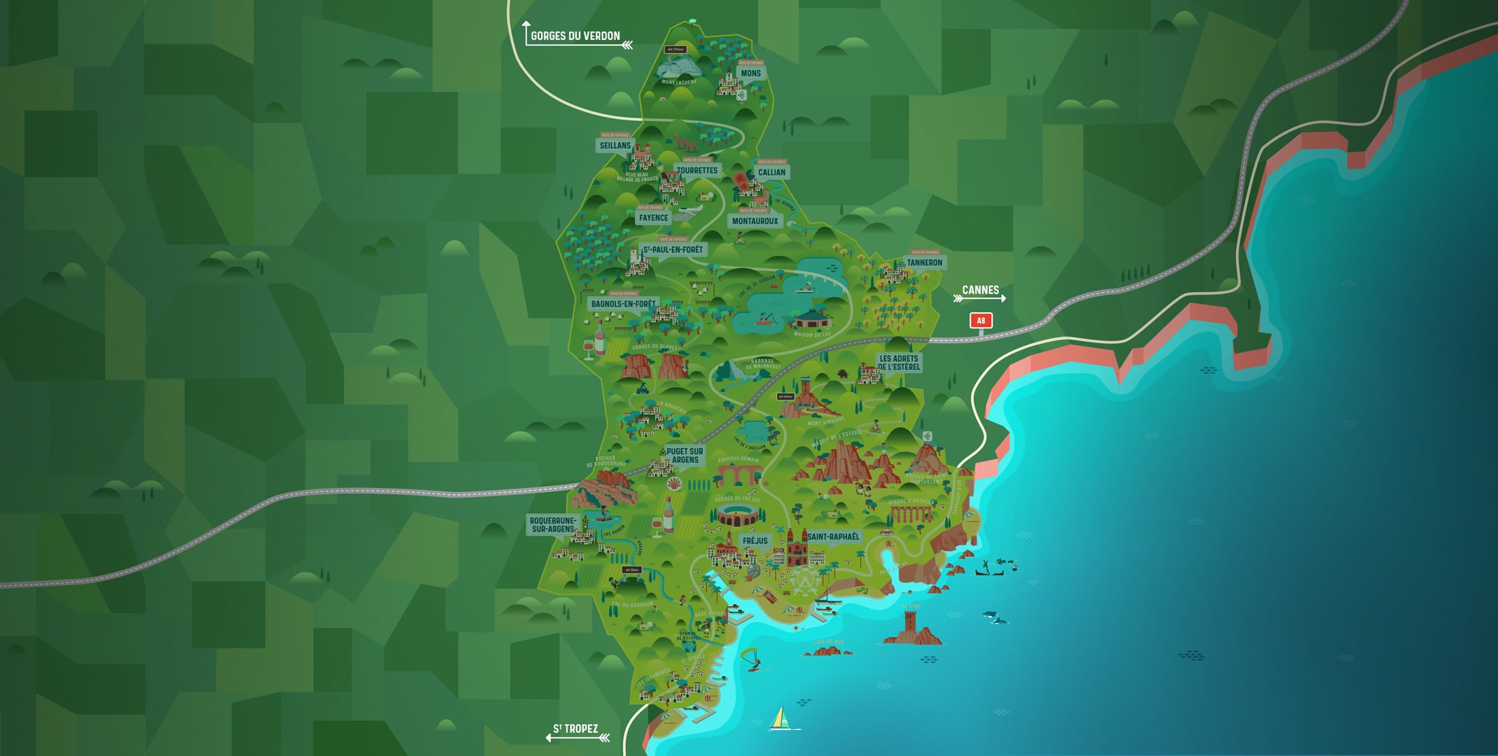 Carte fonce