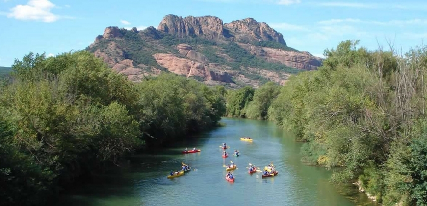 kayak sur l'argens roquebrune