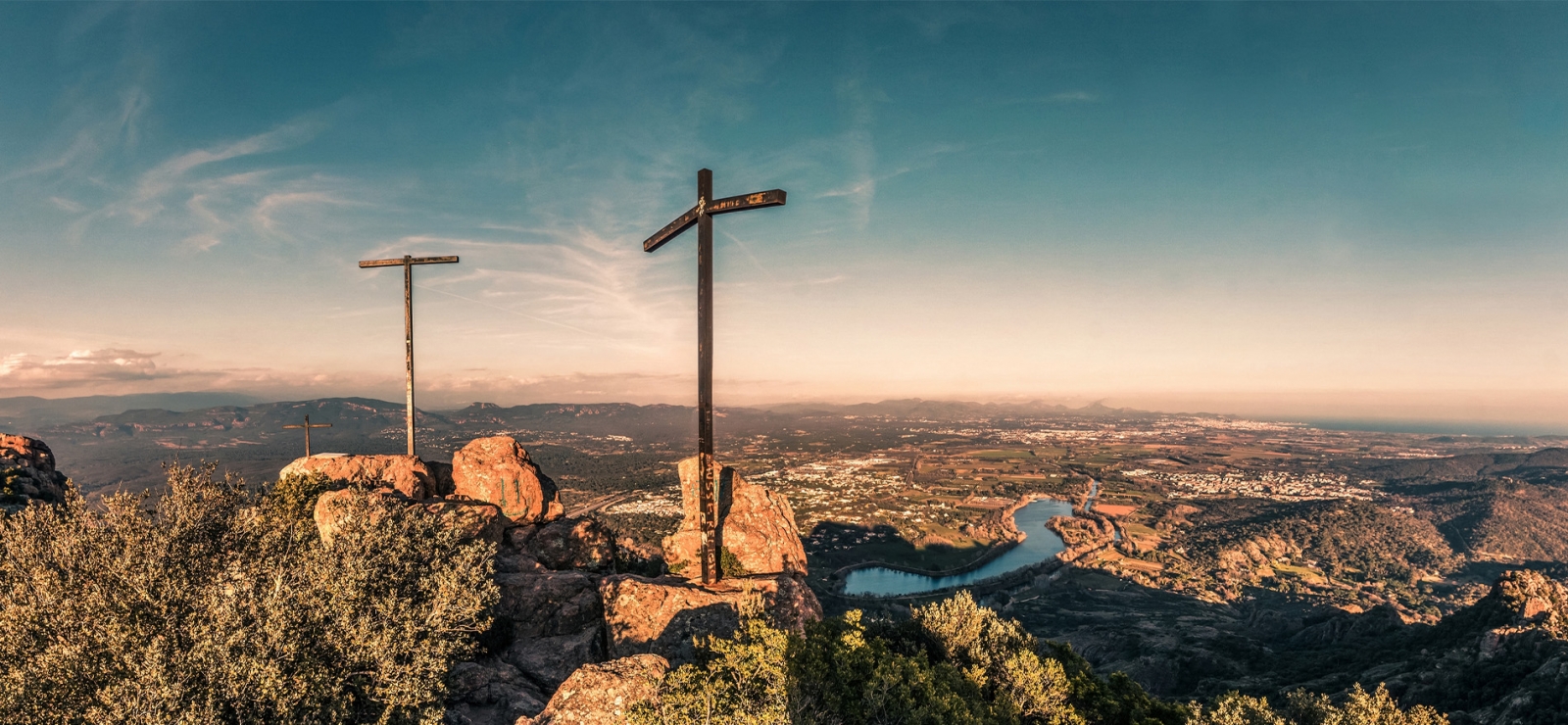 les 3 croix rocher de Roquebrune