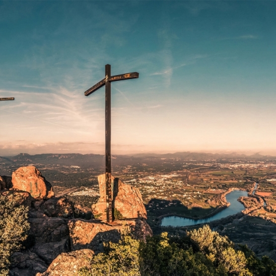 les 3 croix rocher de Roquebrune