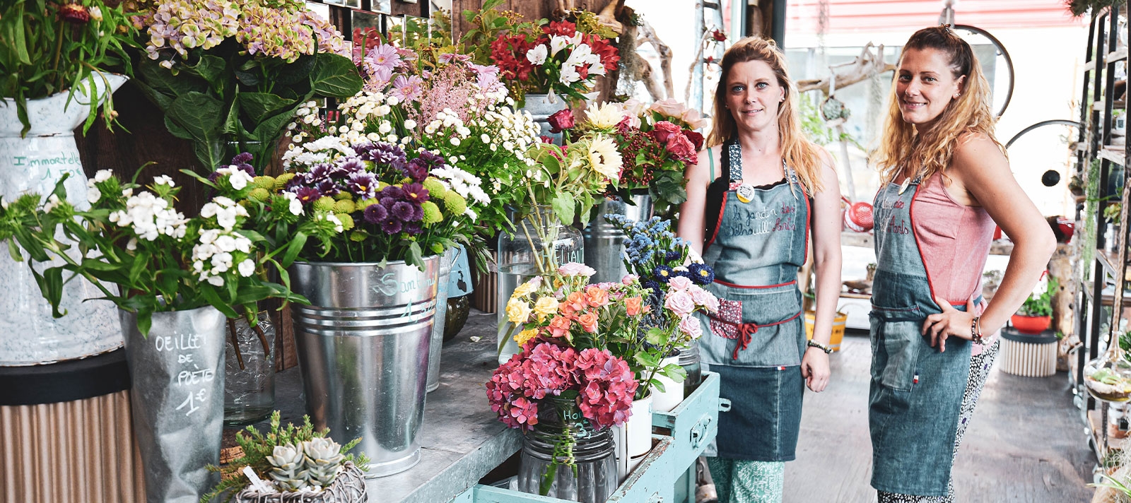 village talent créatif fleurs
