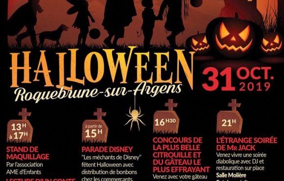 Halloween des commerçants roquebrune