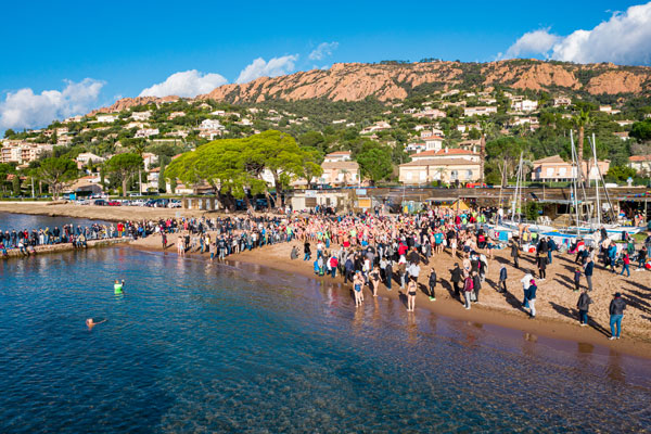 agay - bain du nouvel an