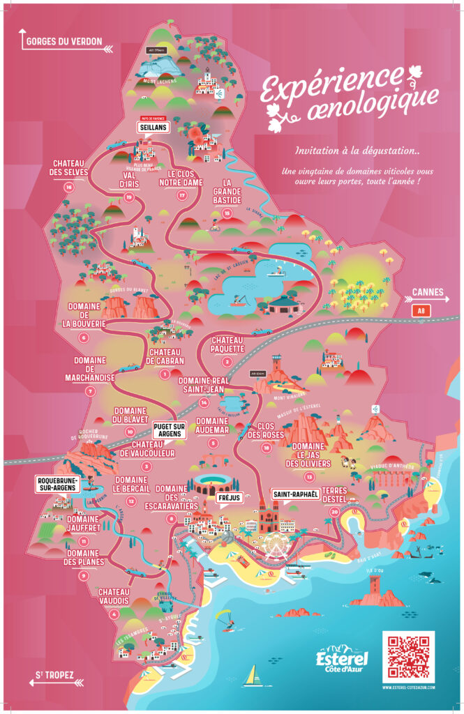 carte des domaines viticoles