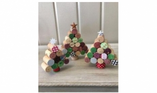 DIY Sapin de Noël recyclé en lièges