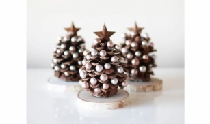 DIY Sapin de Noël recyclé en pin