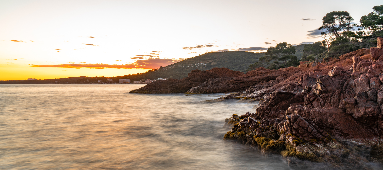 Coucher de soleil sur la mer