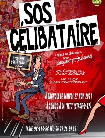 Affiche Théâtre SOS Célibataires