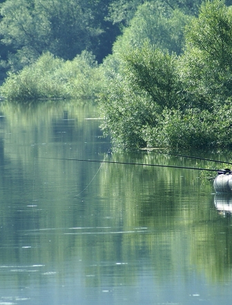 pêcheur sur le lac