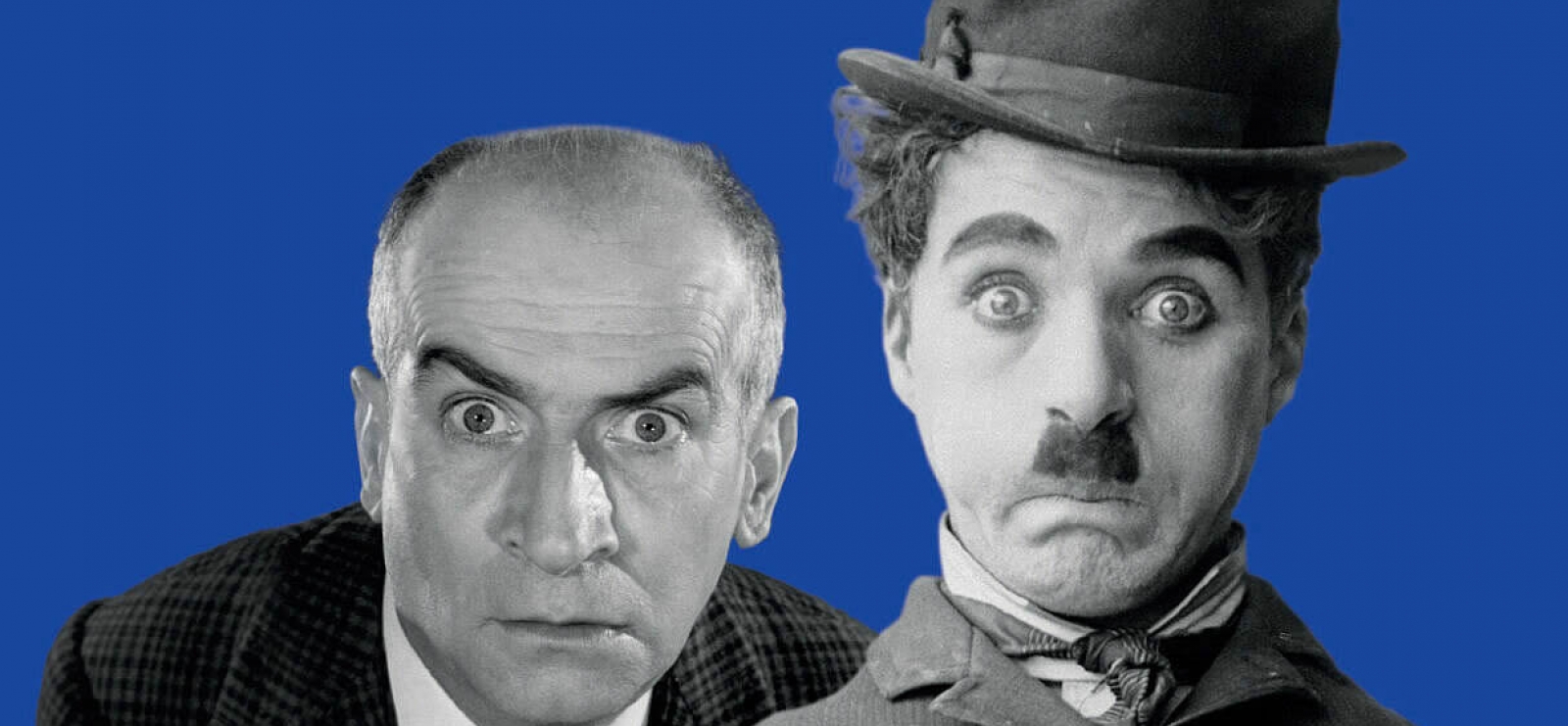 Charlie Chaplin and Louis de Funès: 'Le geste et la parole” (The word and the gesture)