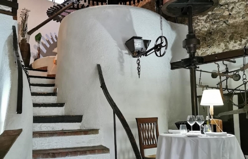 La salle dans le moulin du 17ème siècle