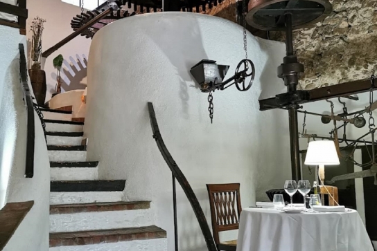 La salle dans le moulin du 17ème siècle