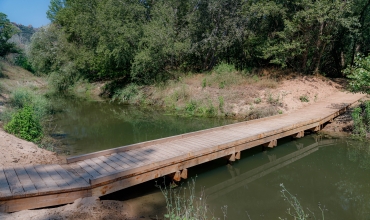 passerelle lac