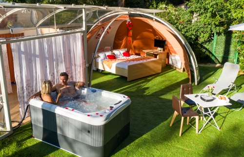 Bain bouillonnant en toute intimité