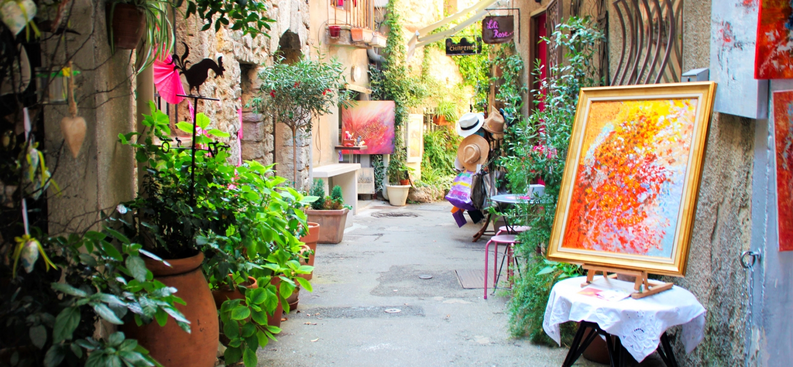 Visite commentée du village de Mougins