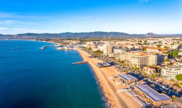 Fréjus Plage vue aérienne