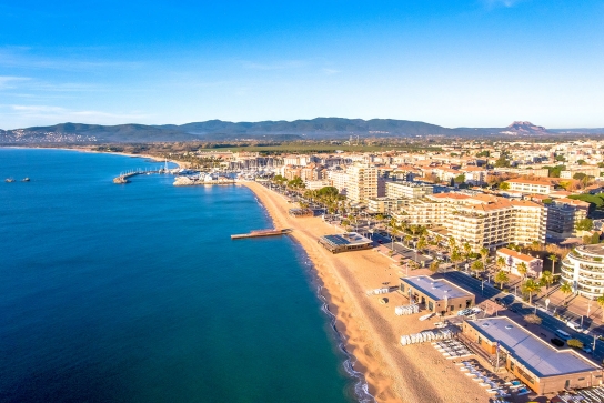 Fréjus Plage vue aérienne