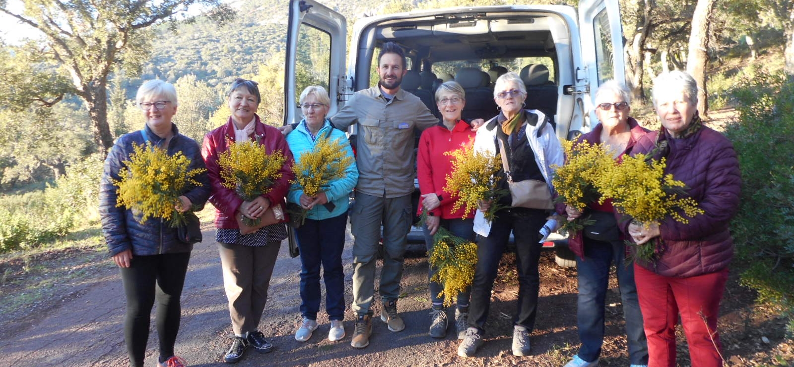 Excursion dans l'Estérel en minibus