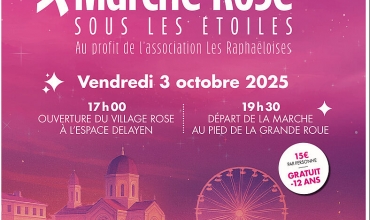 Marche Rose sous les étoiles