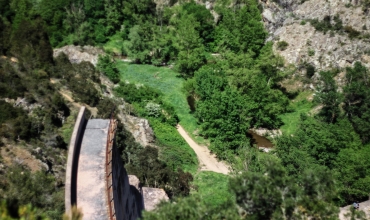 Barrage de Malpasset vue aérienne