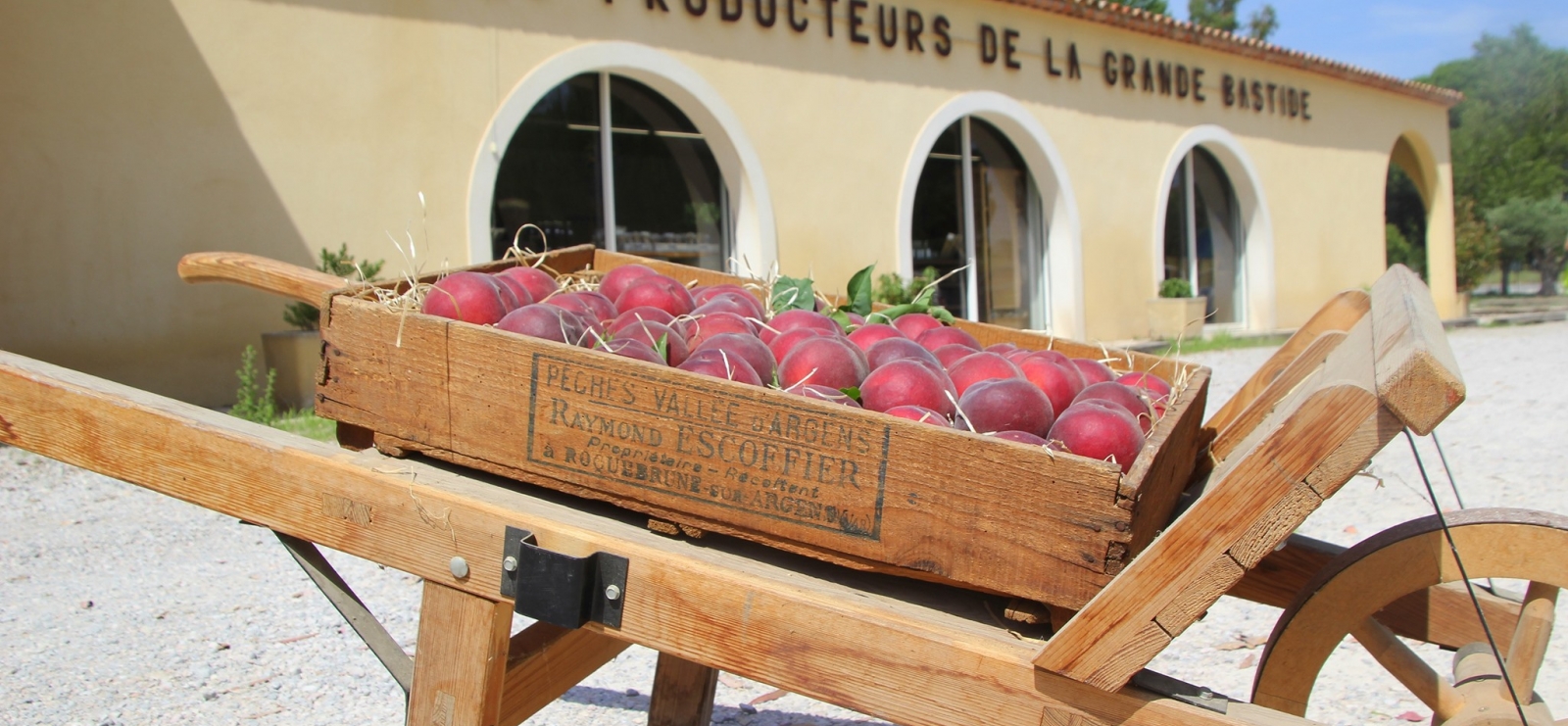 Cagette de pêches Grande bastide