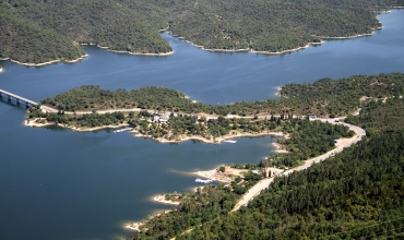 vue aérienne du lac