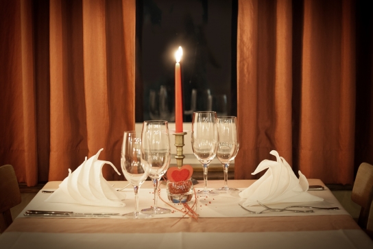 Ambiance dîner en tête à tête