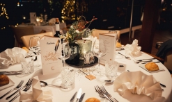 Réveillon festif face à la mer