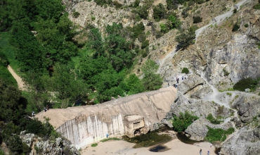 Barrage de Malpasset vue aérienne