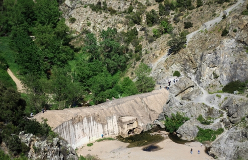 Barrage de Malpasset vue aérienne