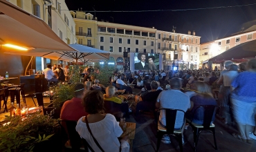 Cinéma de plein air en août