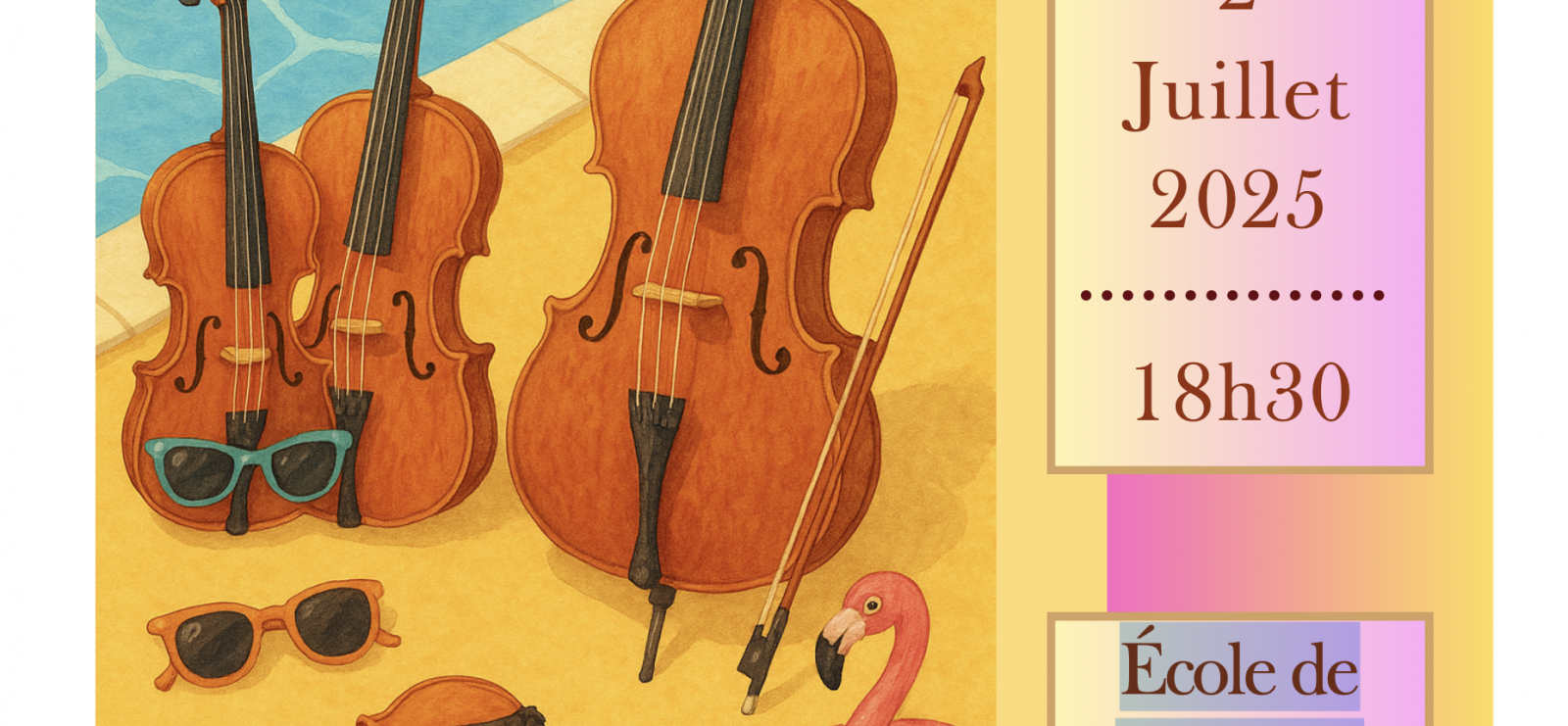 Audition de violon,alto & violoncielle