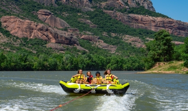 Bouées tractées sur lac