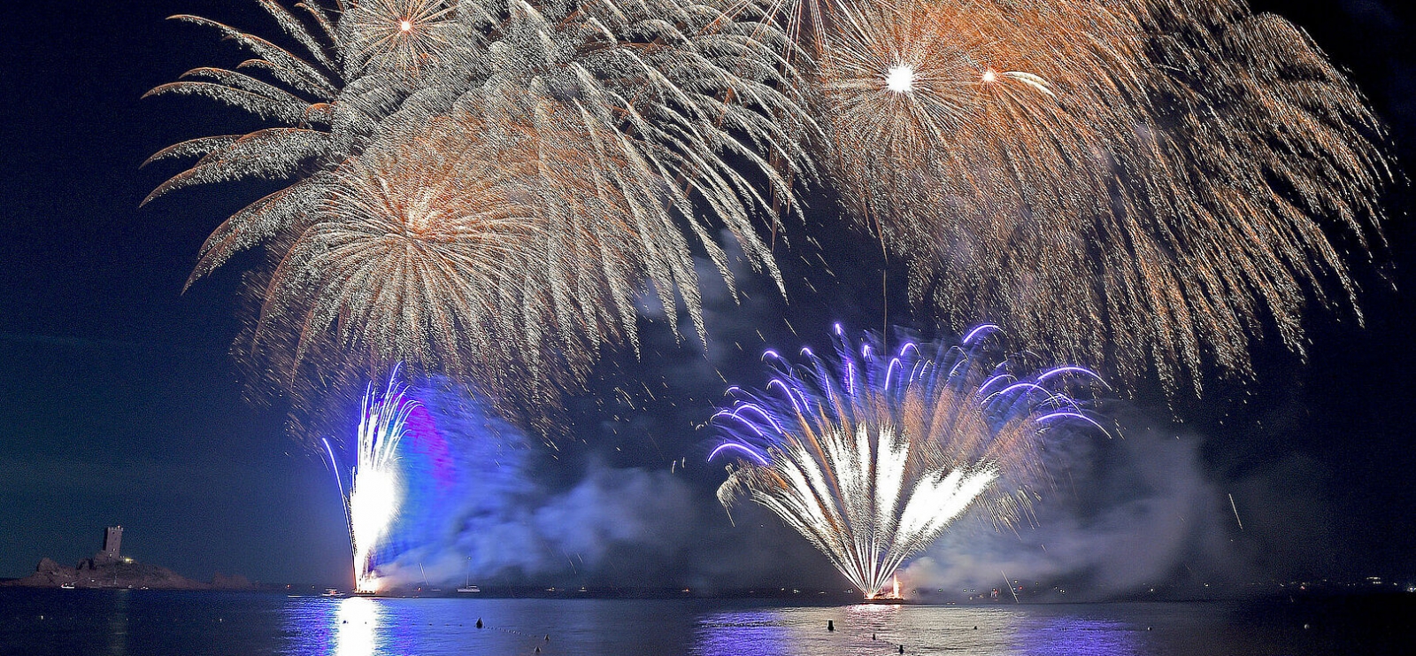 Fireworks on 14 July