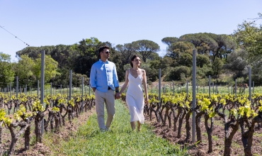 Balade romantique dans les vignes