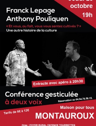 conférence gesticulée: une autre histoire de la culture