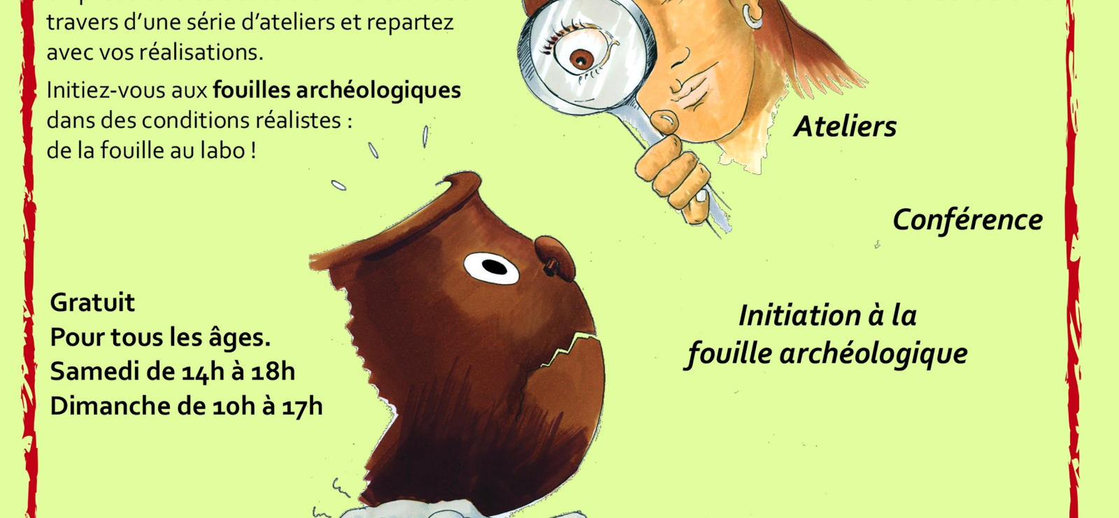 Affiche 'Tous Archéologues!'