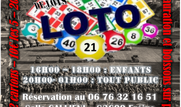 Loto de l'amicale des sous-officiers du 21 RIMa