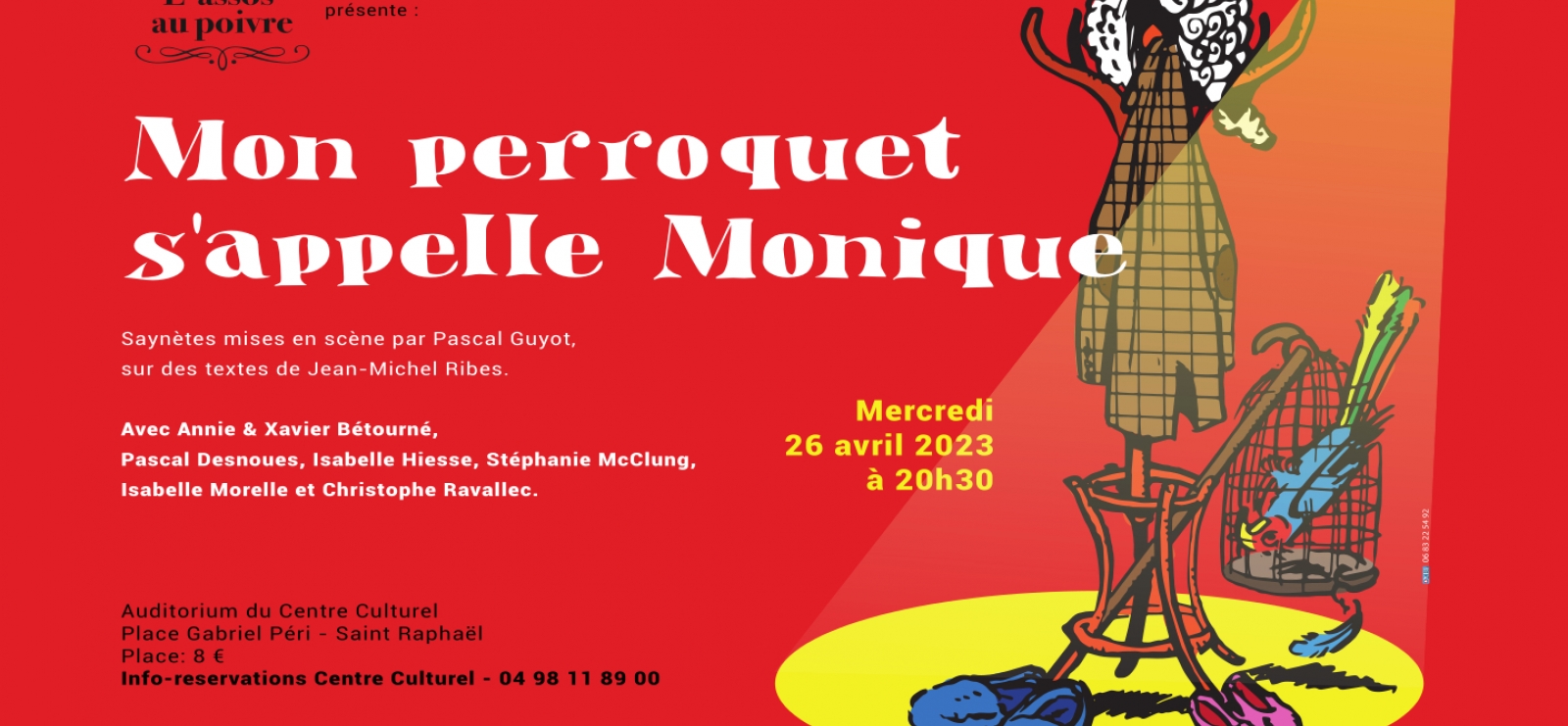Théâtre 'Mon perroquet s'appelle Monique'