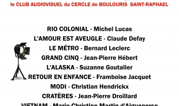 Projection vidéos du Cercle de Boulouris