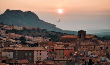 coucher soleil village