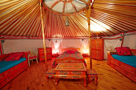 Intérieur Yourte