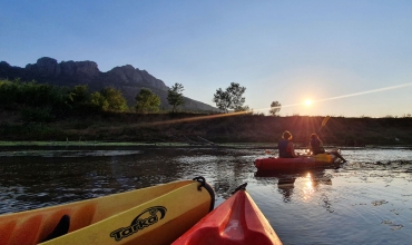 Coucher de soleil canoe