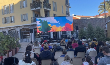 Cinéma de plein air de Noël