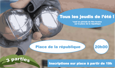 Tournoi de pétanque des vacanciers