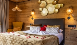Chambre décorée pour l'occasion